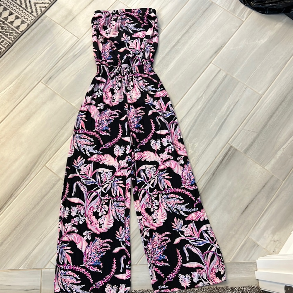 Lilly Pulitzer strapless jumpsuit